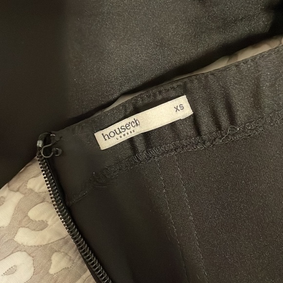 House of CB Dresses House Of Cb Xs Toira Black Draped Long Sleeve